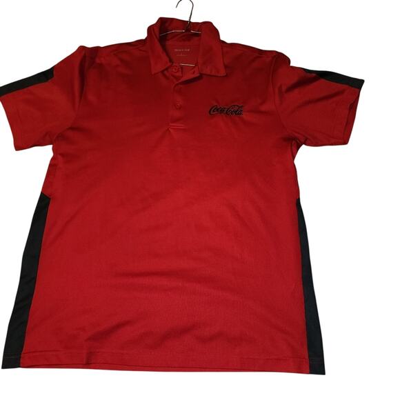 COKE COCA COLA EUC MENS LARGE TEAM POLO SHIRT TOP - Picture 2 of 10